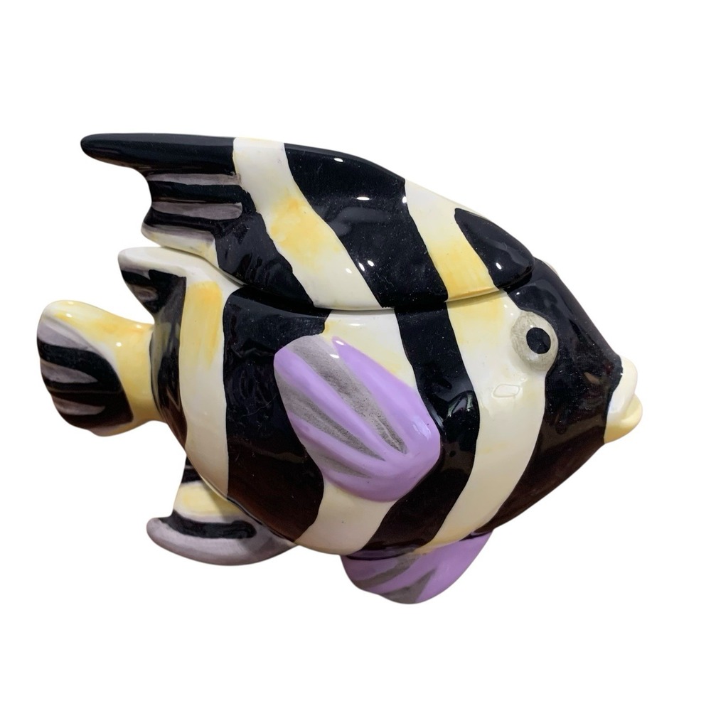 Sakura Claire Murray Coral Reef Fish Sugar Bowl Angel Fish Striped‎